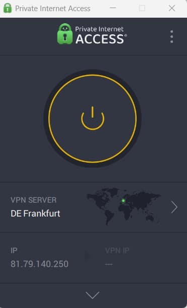 The PIA dashboard