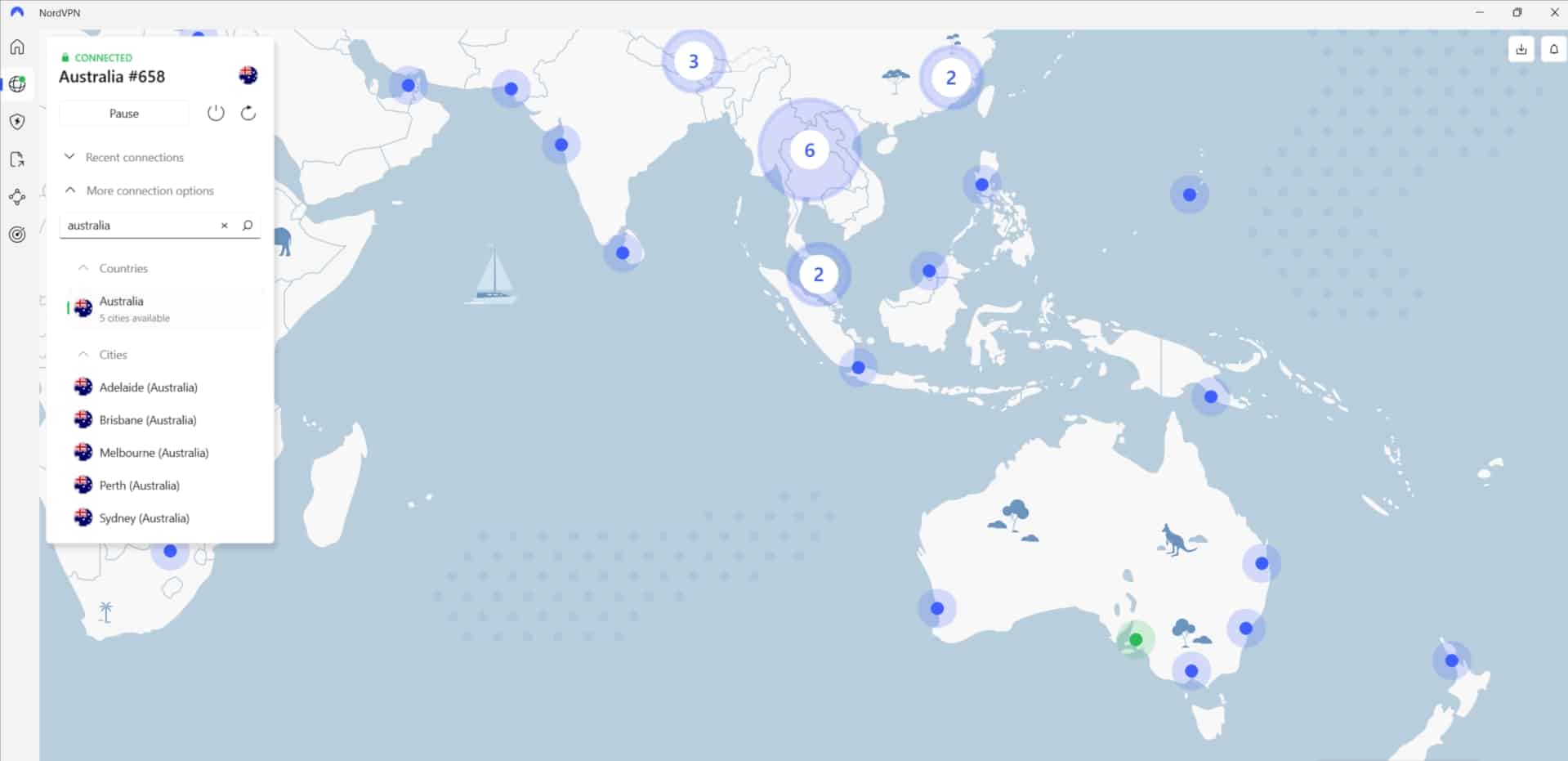 NordVPN servers.
