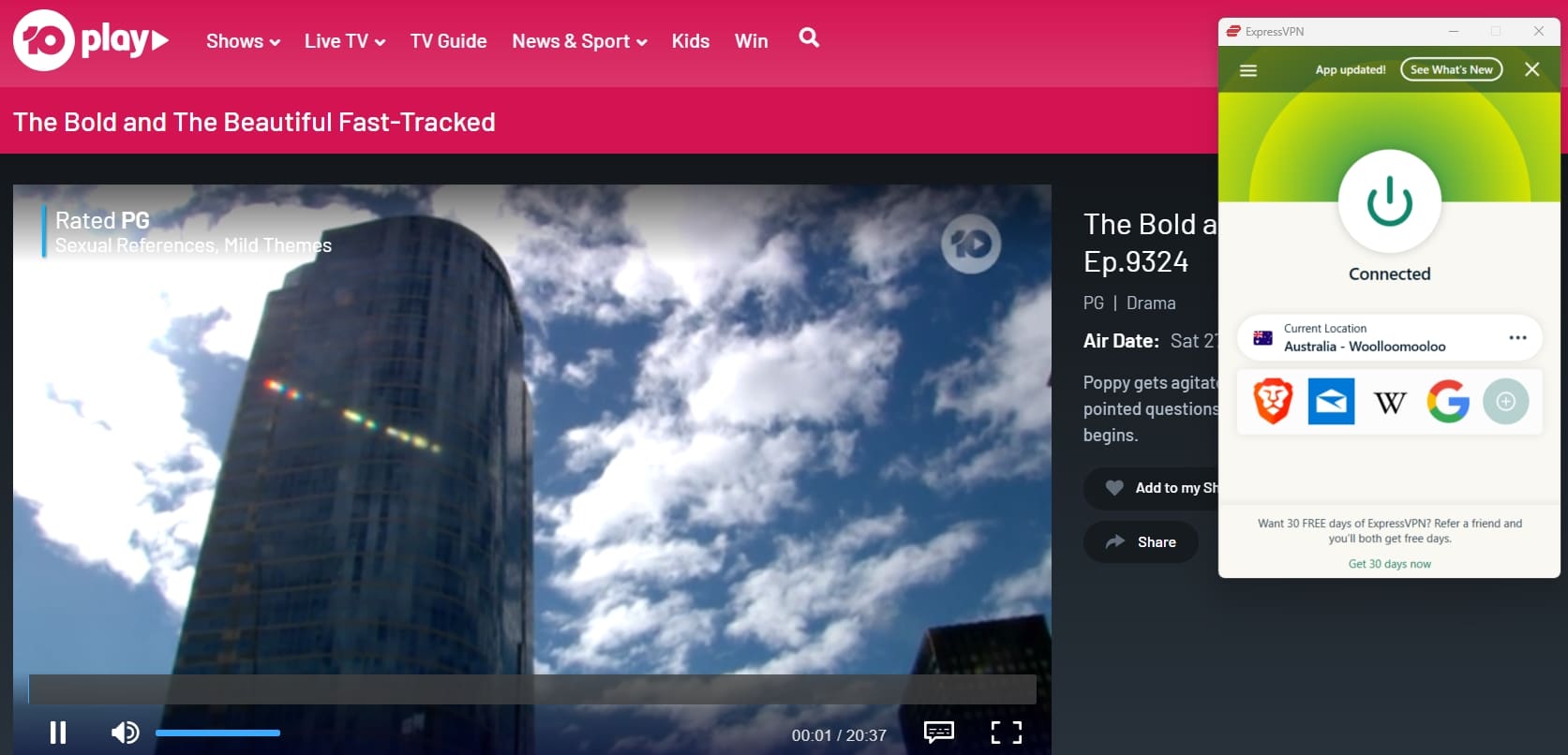 ExpressVPN streaming.