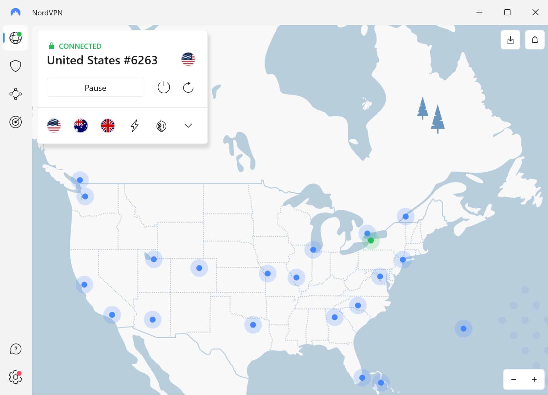 NordVPN US servers