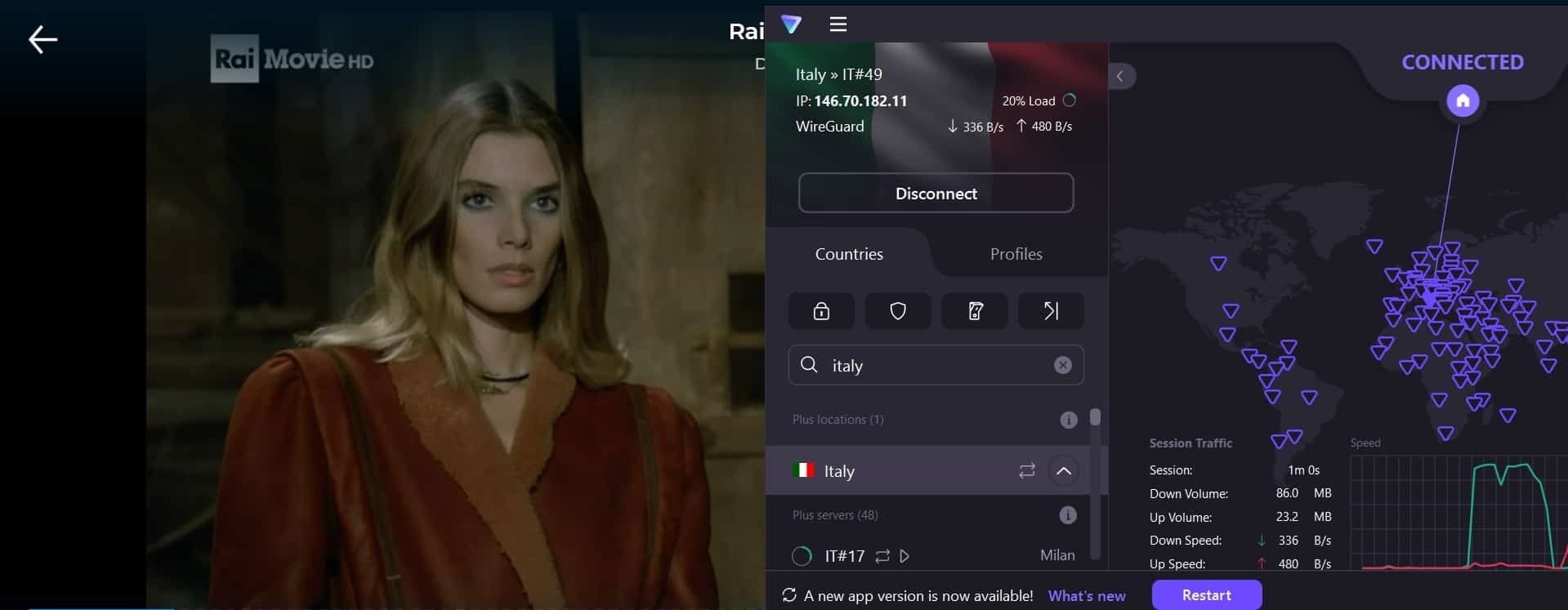 Streaming RaiPlay.