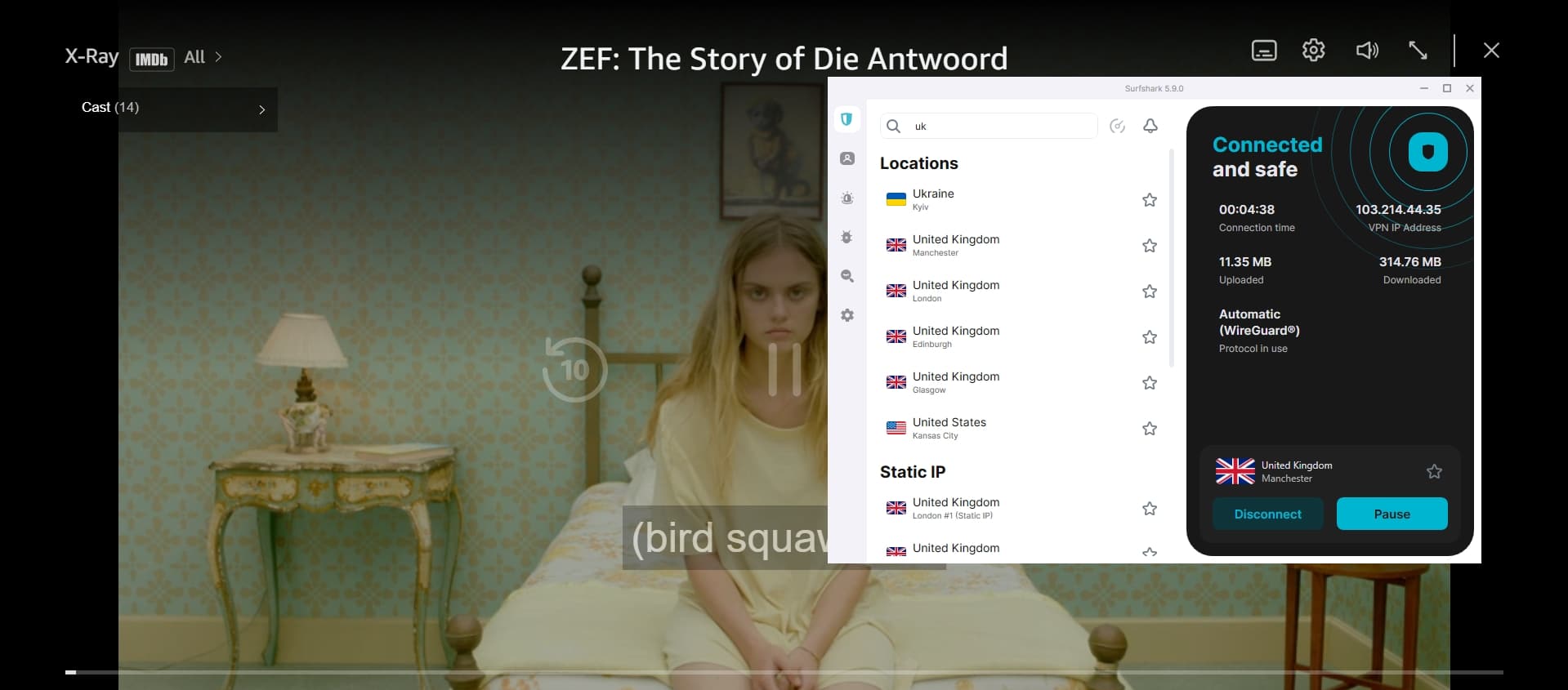 Streaming Amazon Prime Video.