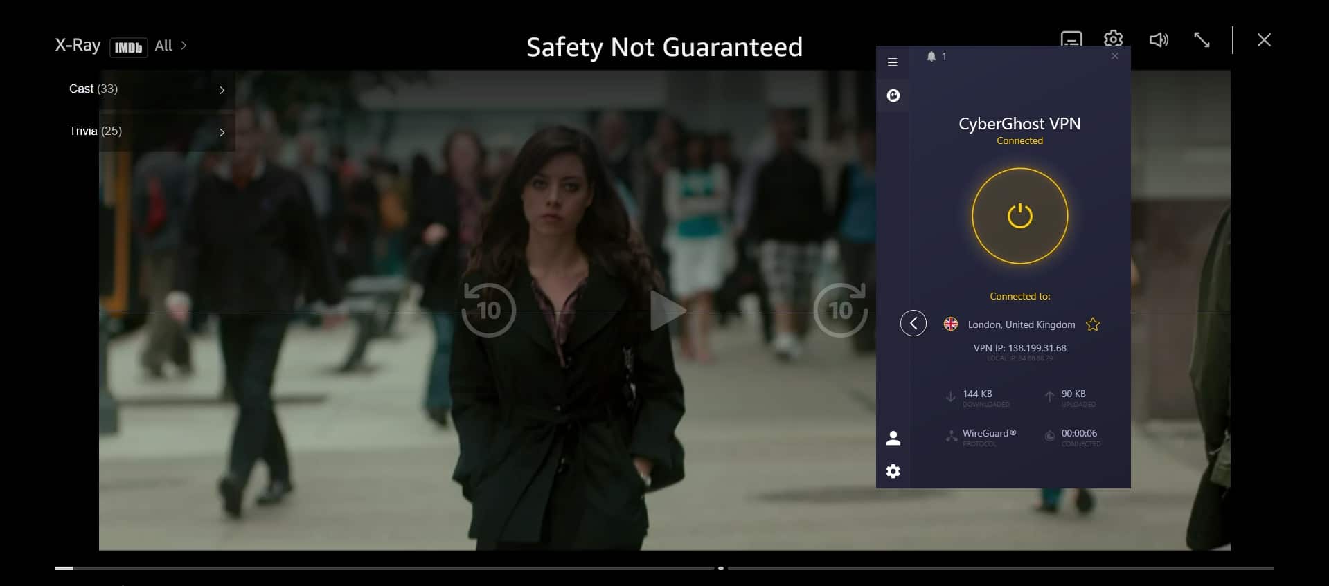 Streaming Amazon Prime Video.