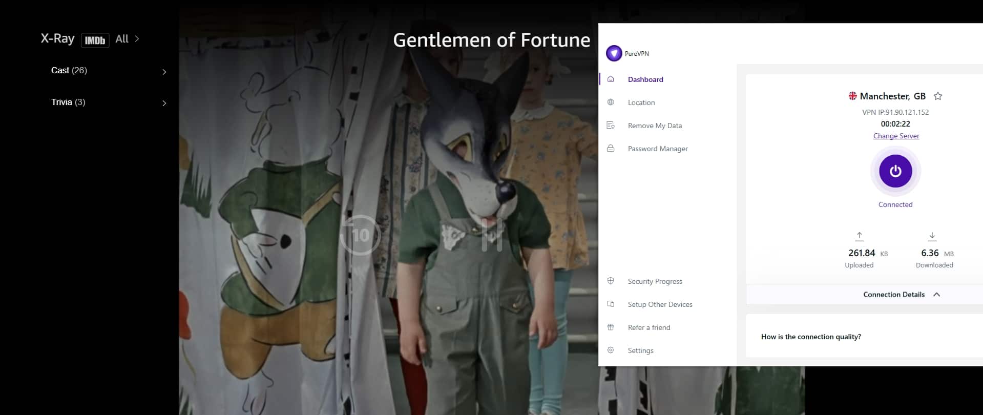 Streaming UK content from Amazon Prime Video.