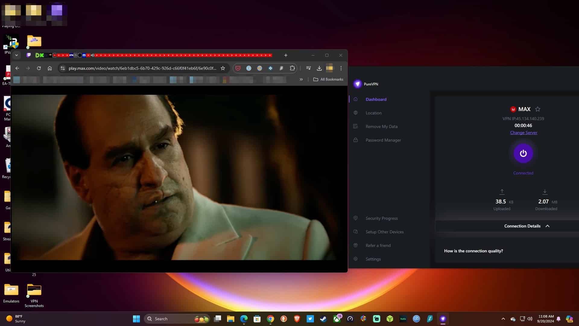Streaming Max.