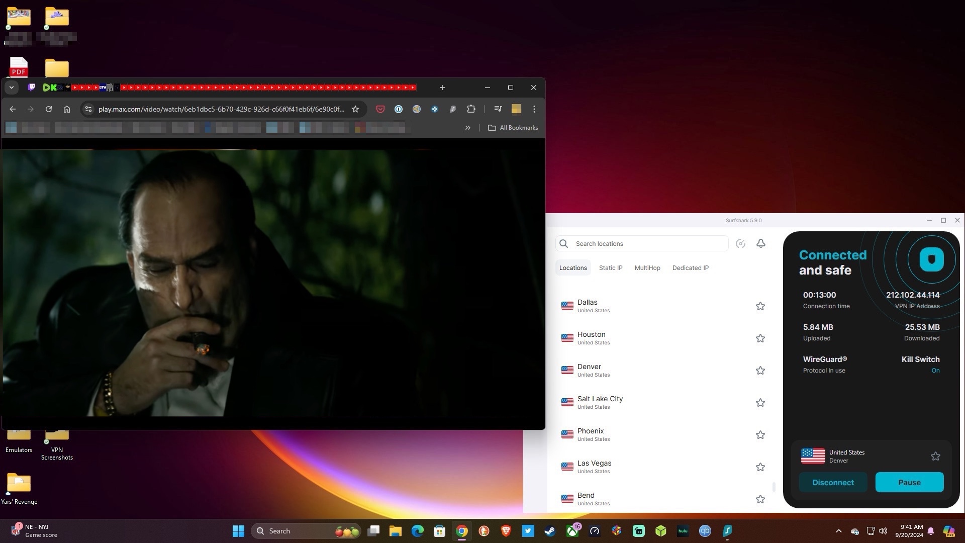 Streaming Max.