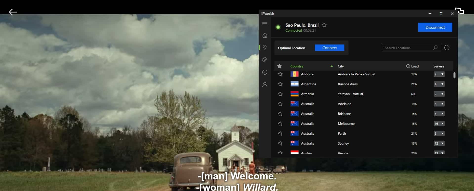Streaming Netflix with IPVanish