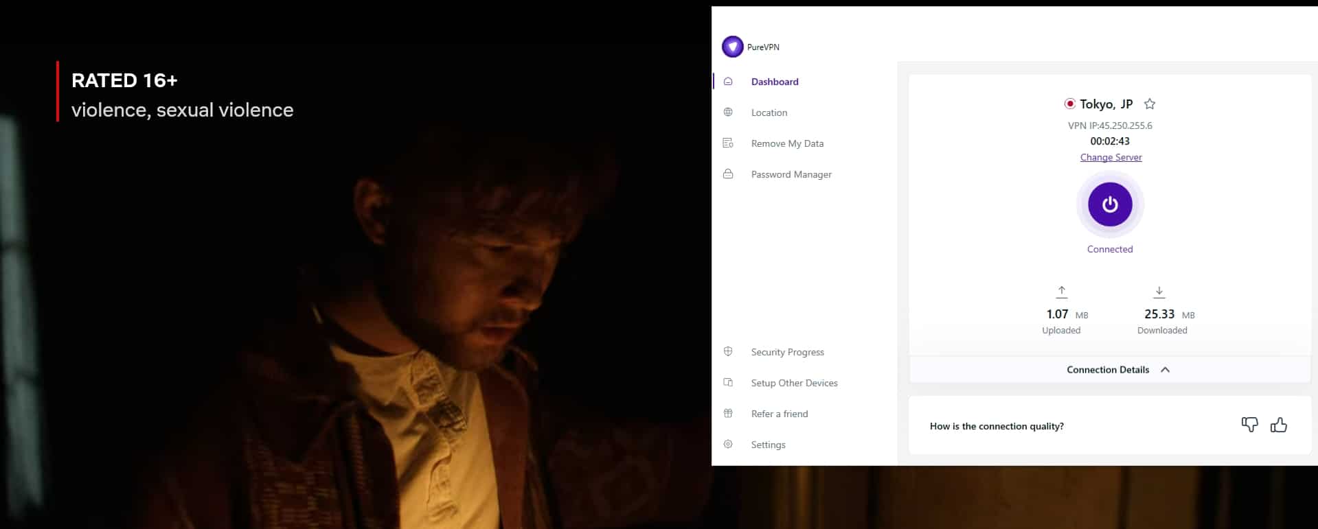 Streaming Netflix Japan.