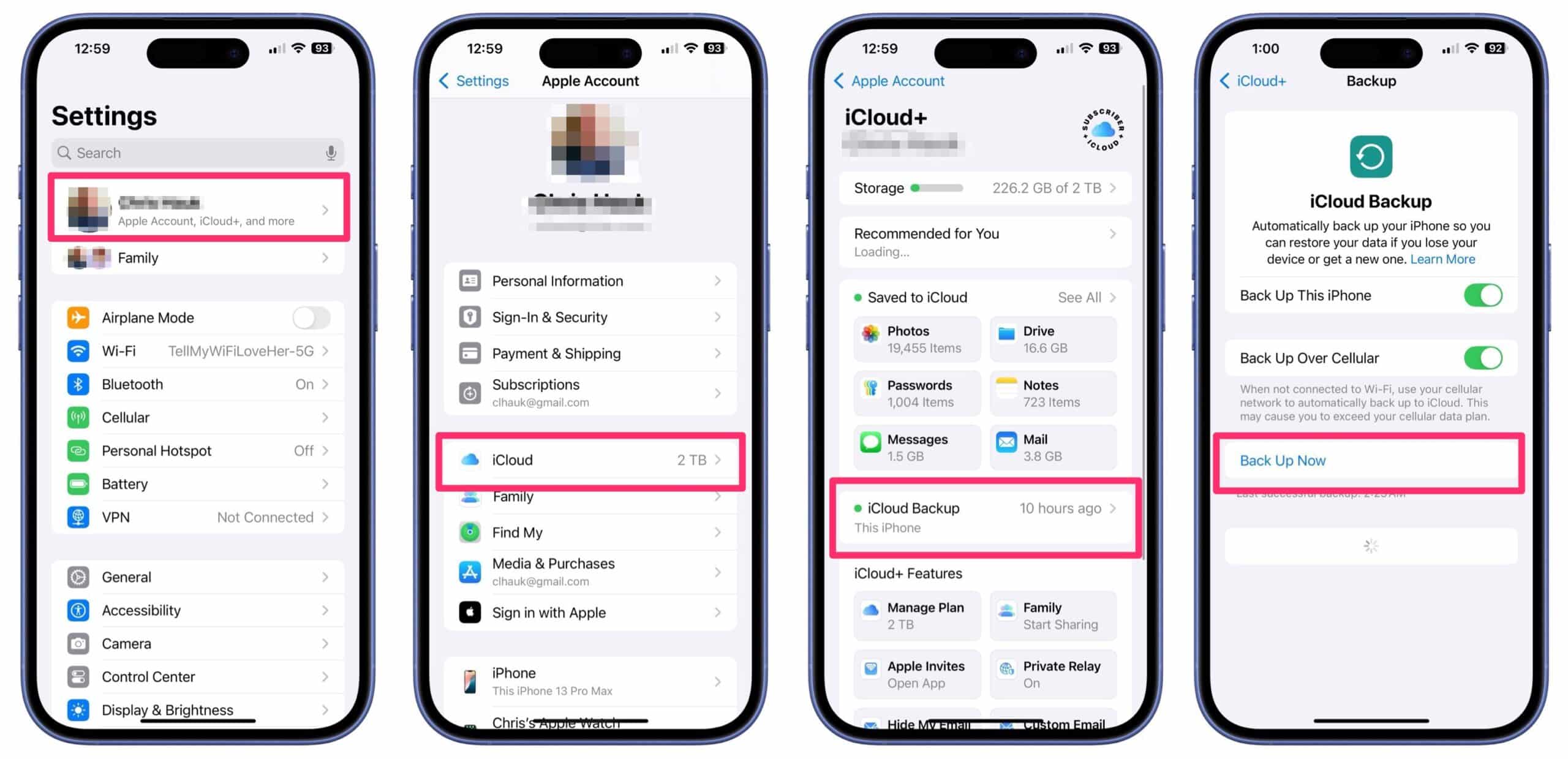 Backup iPhone - iOS 18