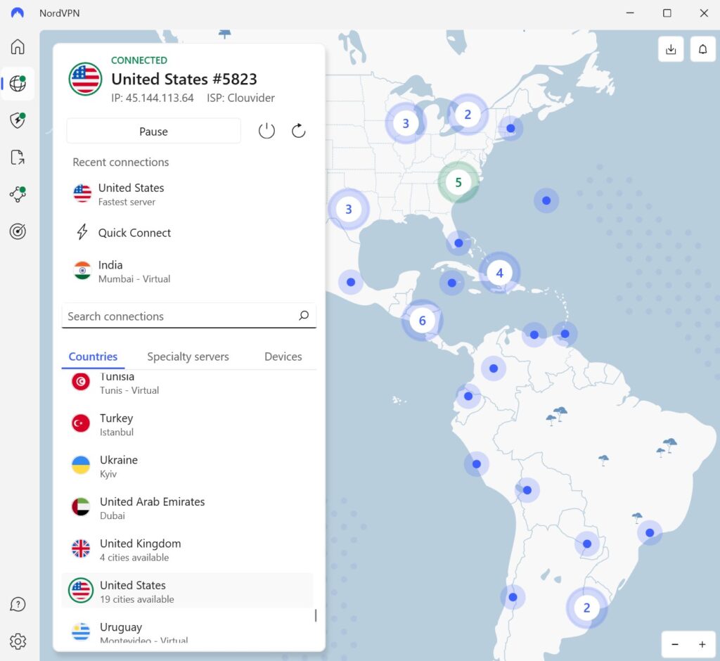 NordVPN Windows App