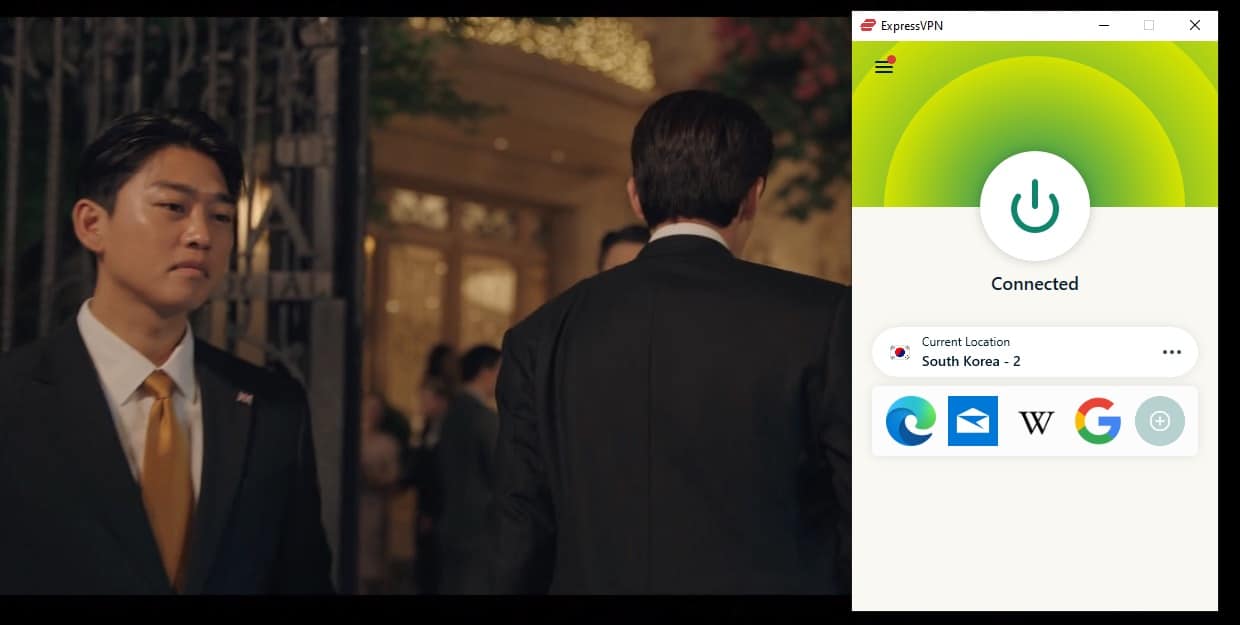 Streaming Netflix using ExpressVPN.